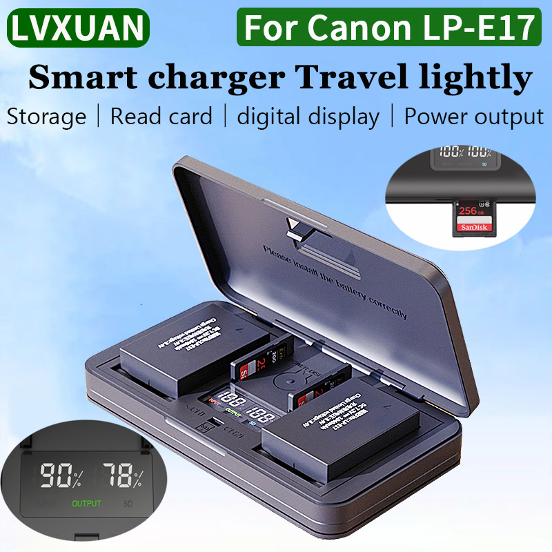 Canon Camera Eos R8 - Cargador de batería LVXUAN LP-E17, para