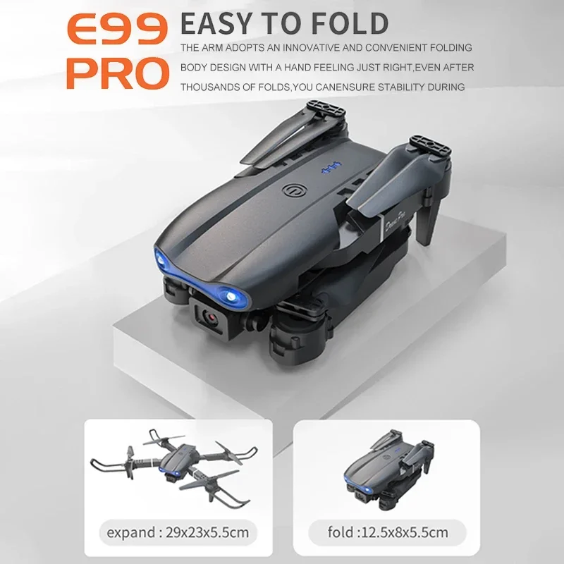 Mini helicóptero RC plegable E - Drone Camera Wide Angle reseña y precio