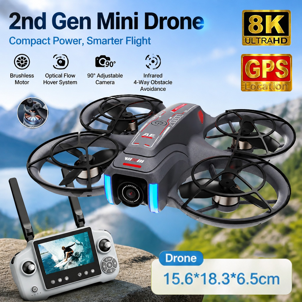 Mini Dron AE21, Juguete con Cá - Drone Camera Lens reseña y precio